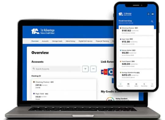 New digital banking mockup